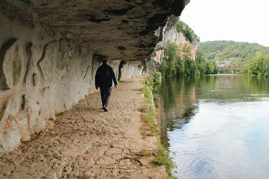 © M. Coppin Chemin de halage, Bouziès, Saint-Cirq-Lapopie